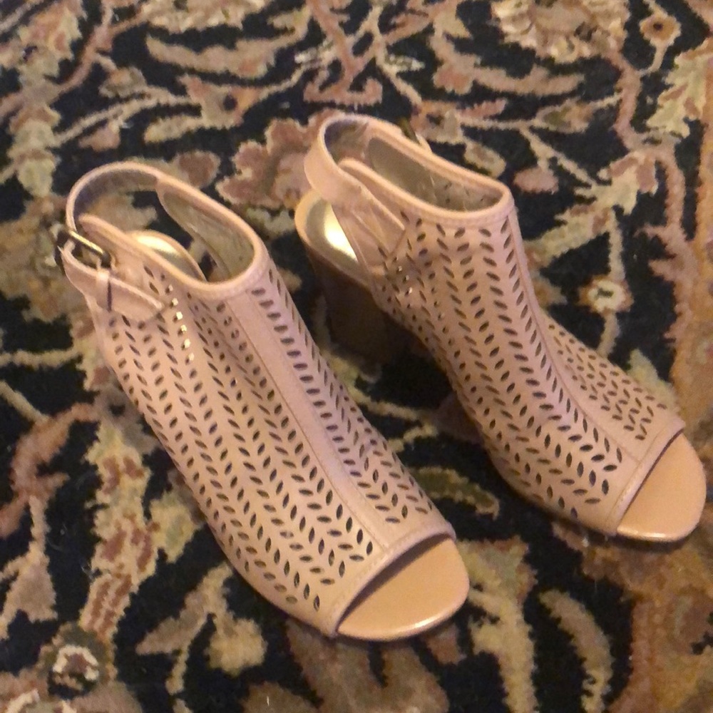 Nude Leather Sandals Size 7.5